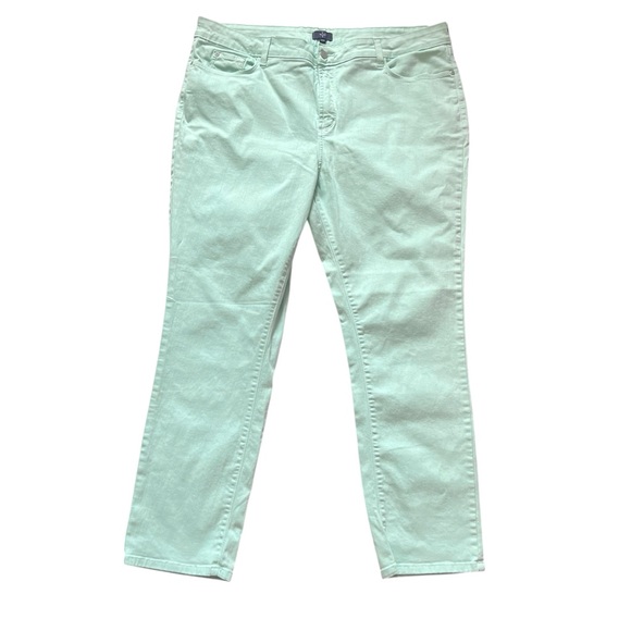 NYDJ Skinny Jeans in Mint Green Size 18W - Picture 3 of 7